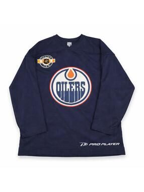 Vintage Y2K Edmonton Oilers NHL Jersey XL Pro Player Canada
